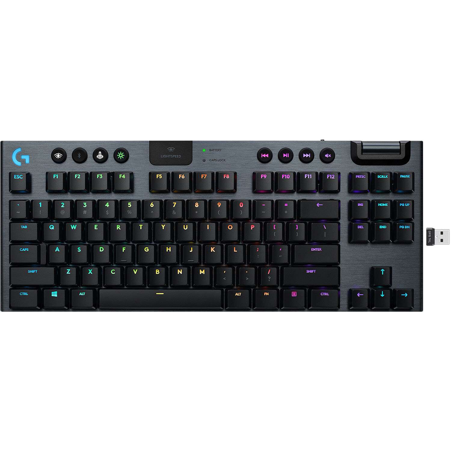 logitech_920_009495_g915_nbsp_tkl_lightspeed_wireless_rgb_1566774 Teclado sin teclado numérico Logitech G915 TKL RGB con tecnología inalámbrica LIGHTSPEED para juegos - Imagen 1