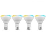 Bombillo Inteligente de Alta Luminosidad Wi-Fi LED NHB-W210, Luz Blanca, Pack 4 Unidades