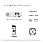 Proyector Portátil PowerLite X49 3LCD XGA con HDMI - Imagen 6
