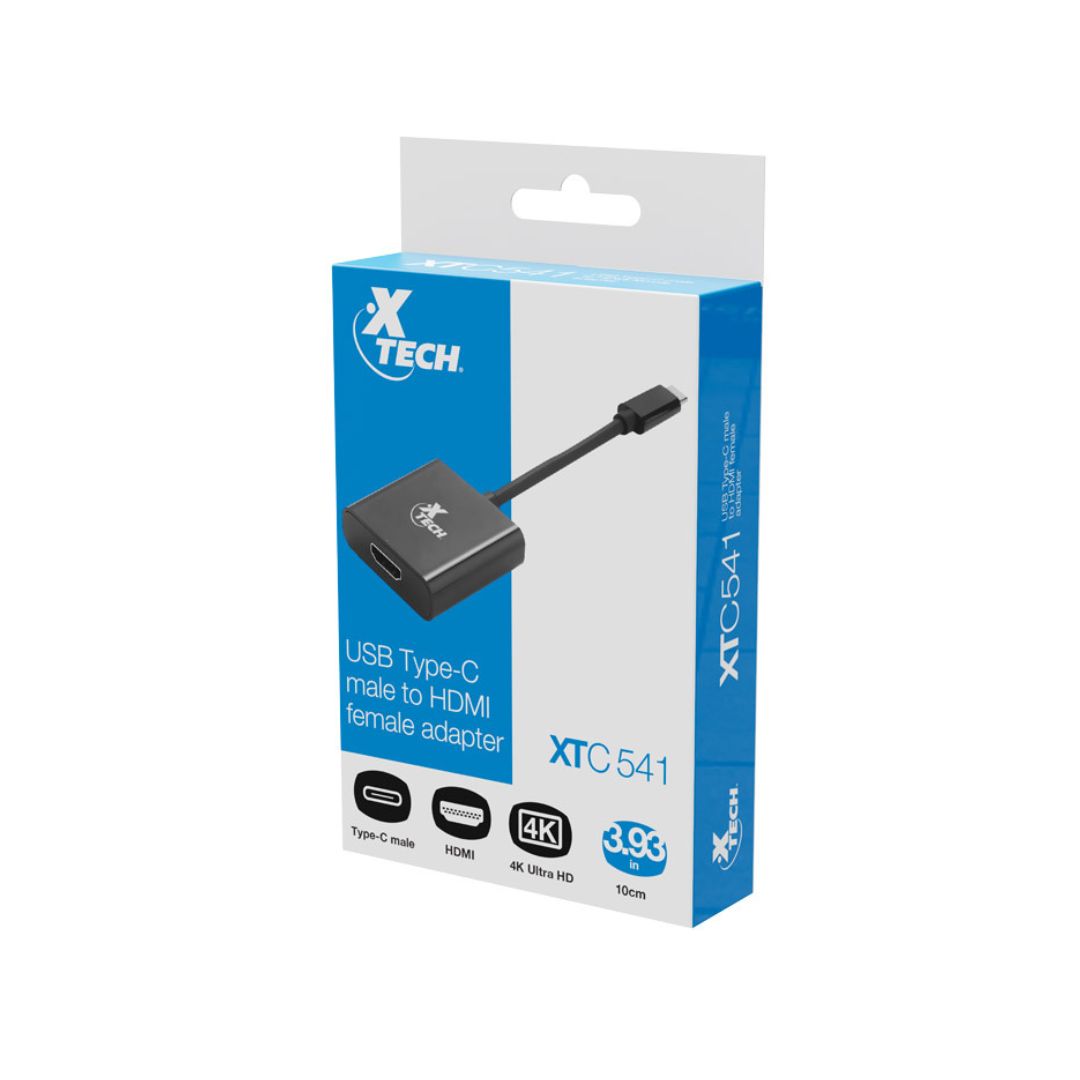 SUPRICOM ADAPTADOR XTECH USB TIPO-C MACHO A HDMI HEMBRA XTC-541 AB004XTK64 Adaptador XTECH XTC-541 USB Tipo-C® a HDMI® 4K XTC-541 - Imagen 1