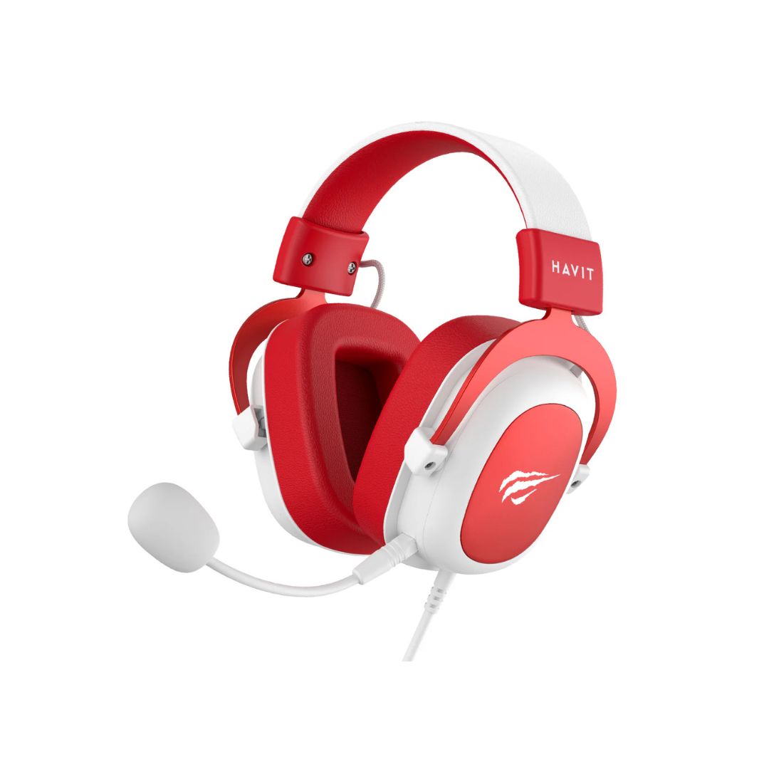 SUPRICOM AUDIFONO CON MICROFONO HAVIT H2002 - 3.5MM,BLANCO- ROJO H2002D-WHRD AUDIFONO CON MICROFONO HAVIT H2002 - 3.5MM,BLANCO- ROJO - Imagen 1