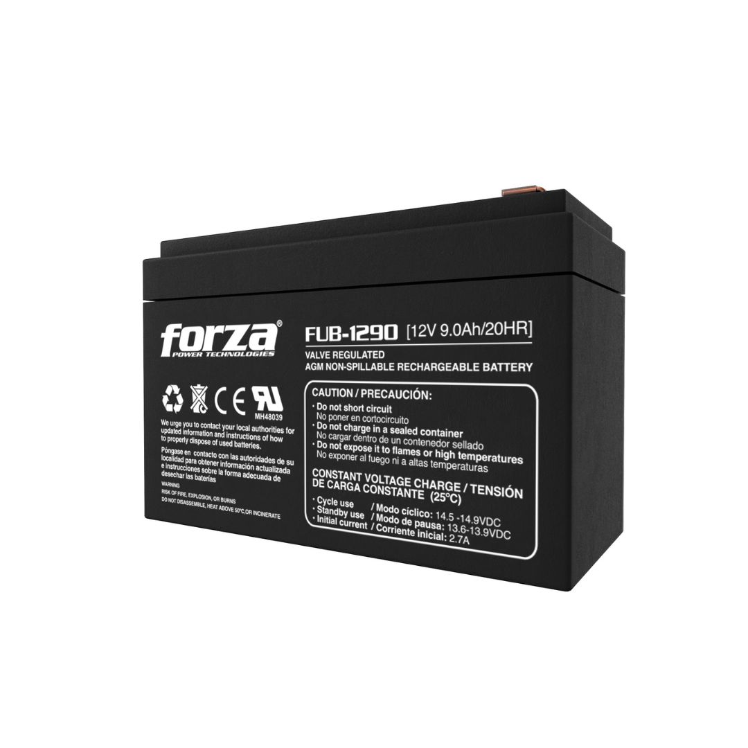 SUPRICOM BATERIA SELLADA RECARGABLE FORZAPARA UPS 9.0AH 12V7AH, AGM, SIN MANTENIMIENTO FUB-1290 BATERIA SELLADA RECARGABLE FORZAPARA UPS 9.0AH 12V/7AH, AGM, SIN MANTENIMIENTO - Imagen 1