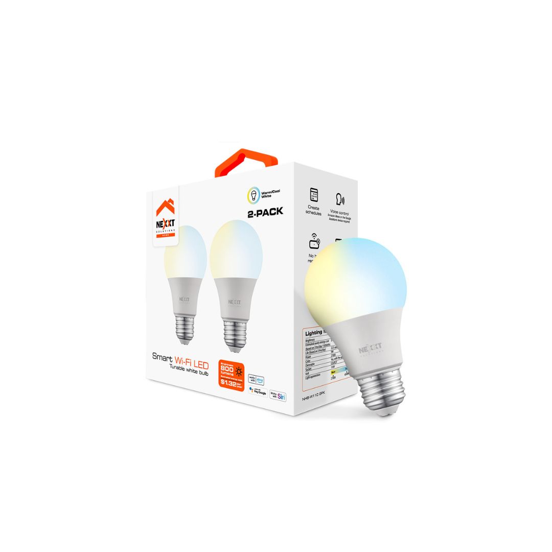 SUPRICOM BOMBILLA LED INTELIGENTE WI-FI 110V – A19 – NHB-C110 2PK BP MM106NXT49 BOMBILLA LED INTELIGENTE WI-FI 110V – A19 – NHB-C110 2PK BP - Imagen 1