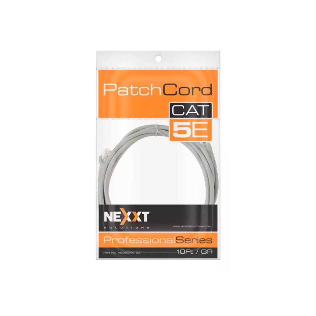 SUPRICOM CABLE DE RED CAT-5E 10FT GR1 MPN 798302030251 NEXXT HOME PATCH CORD AB360NXT23 CABLE DE RED CAT-5E 10FT GR1 MPN: 798302030251 NEXXT HOME PATCH CORD - Imagen 1