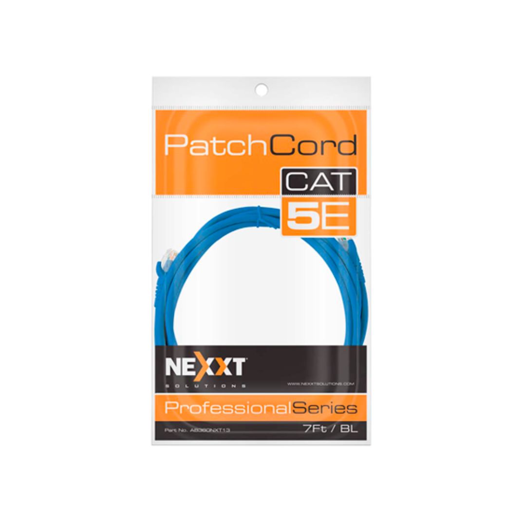 SUPRICOM CABLE DE RED CAT-5E 7FT BL 1 MPN 798302030190 NEXXT HOME PATCH CORD AB360NXT13 CABLE DE RED CAT-5E 7FT BL 1 MPN: 798302030190 NEXXT HOME PATCH CORD - Imagen 1