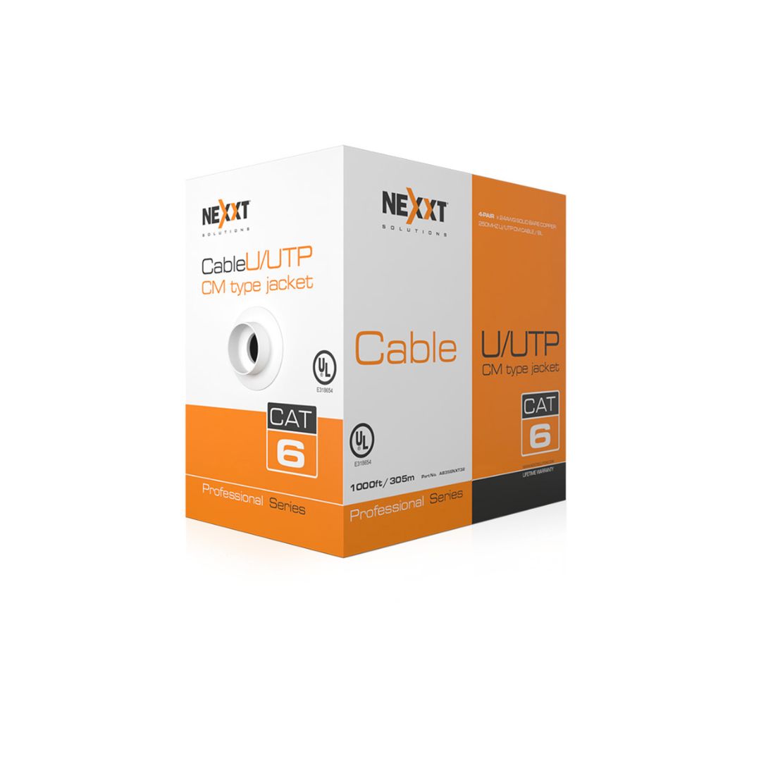 SUPRICOM CABLE UTP CAT6 4P 23AWG CM 305M ENTERPRISE NEXXT HOME AB356NXT01 CABLE UTP CAT6 4P 23AWG CM 305M ENTERPRISE NEXXT HOME - Imagen 1