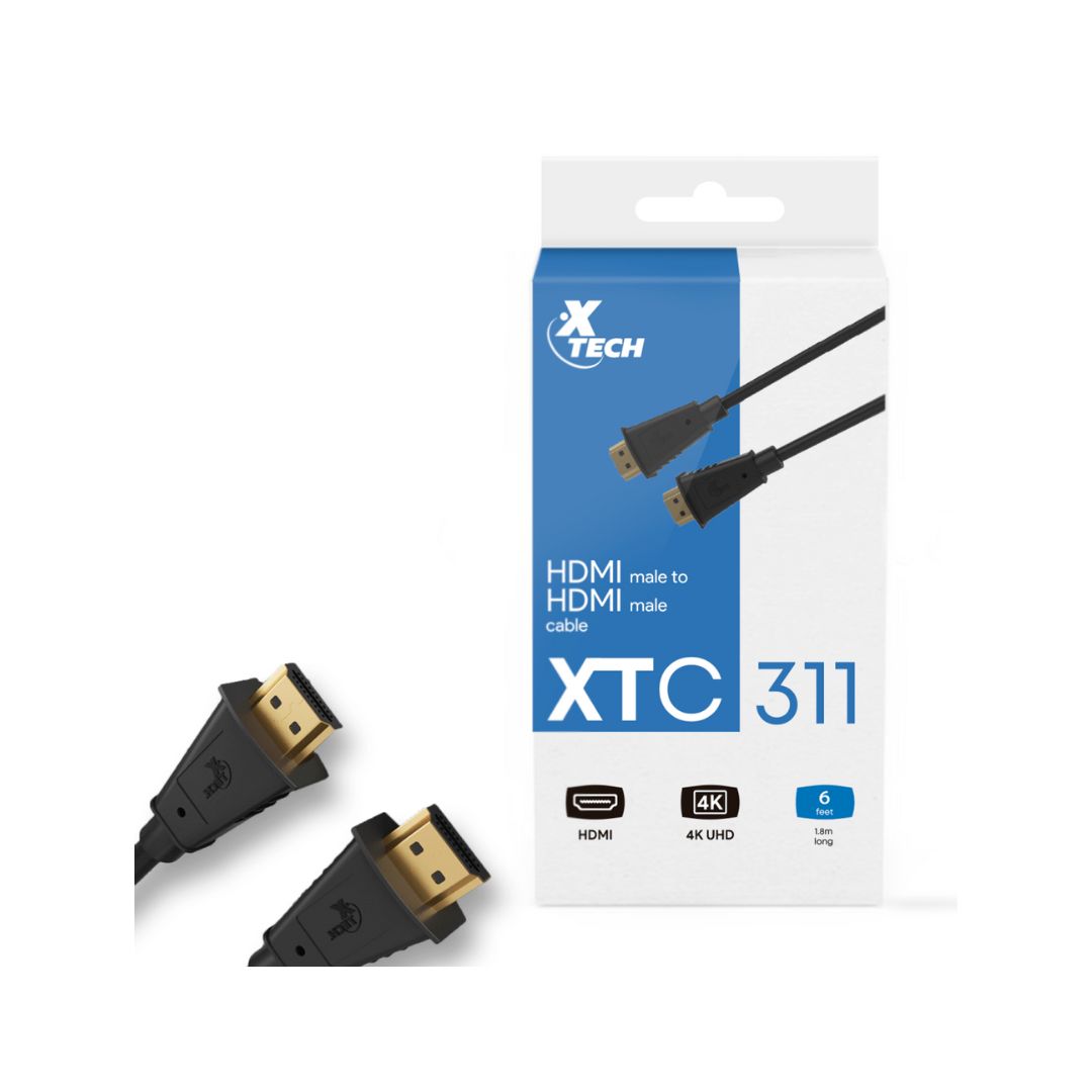 SUPRICOM CABLE XTECH HDMI MACHO A HDMI MACHO 6FT XTC-311 Cable XTECH XTC-311 HDMI® Macho a Macho 1,8 m - Imagen 1