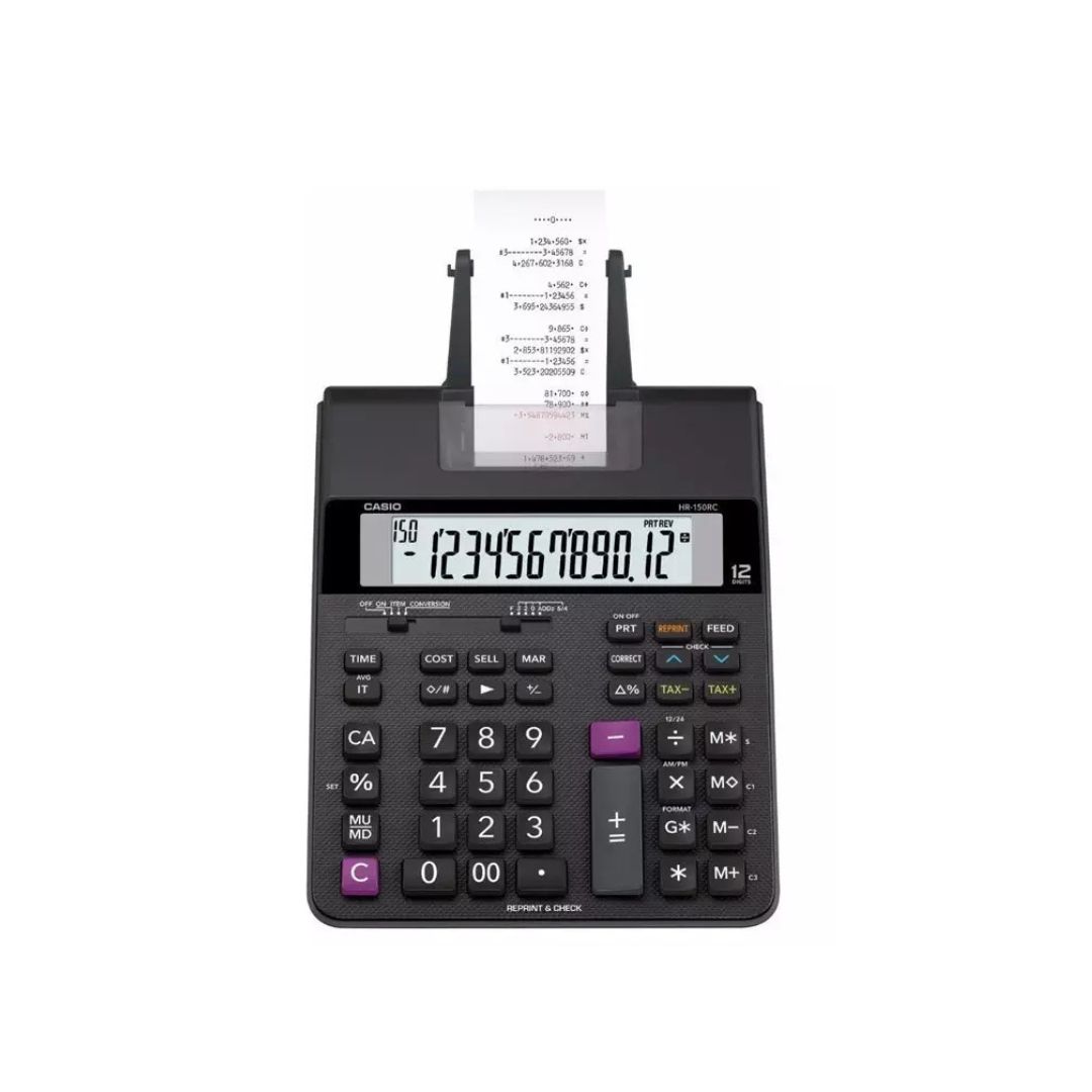 SUPRICOM CALCULADORA CASIO CIMPRESORA HR-150RC CALCULADORA CASIO C/IMPRESORA HR-150RC - Imagen 1