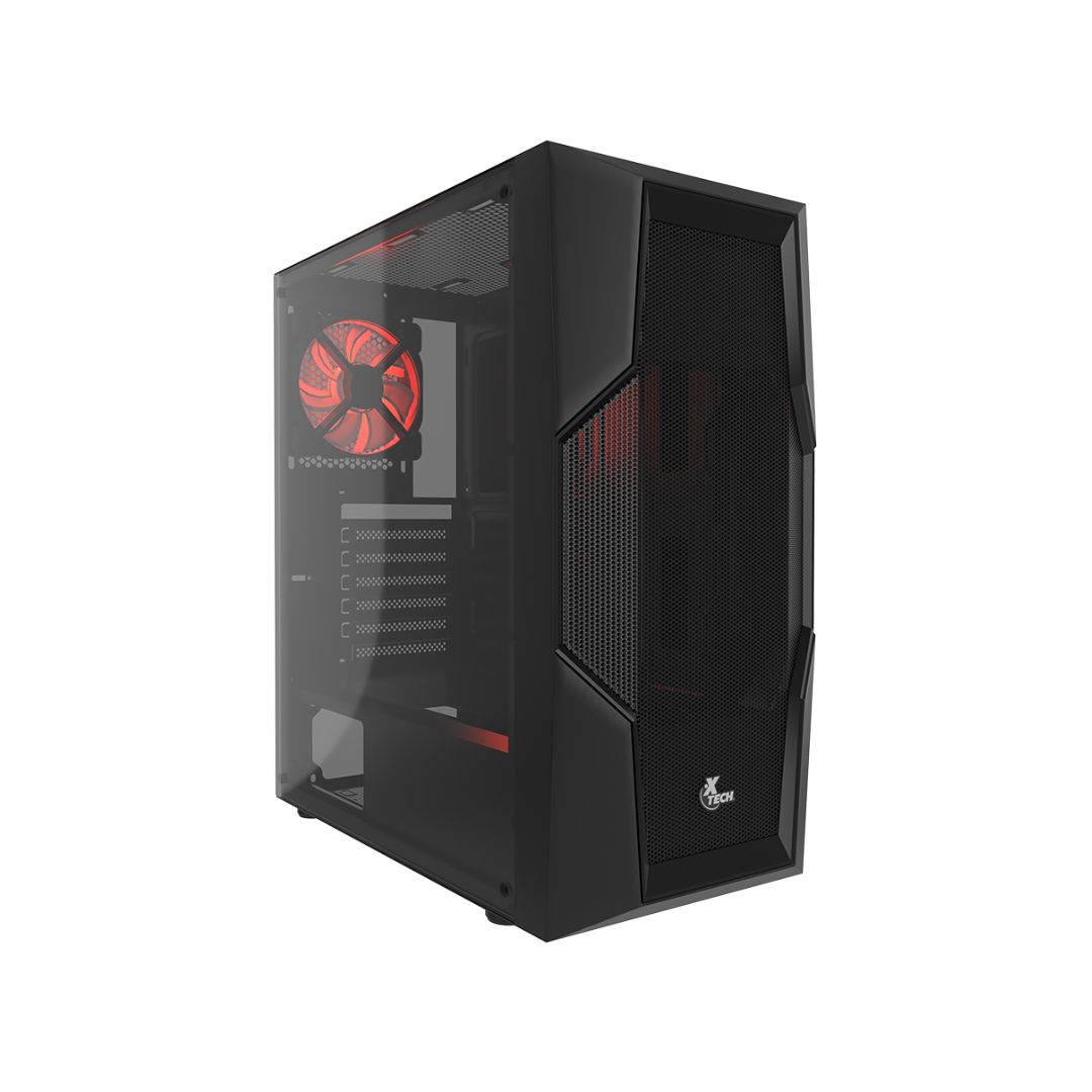 SUPRICOM CASE GAMER BLK W LOGO XTECH PHOBOS ATX MID TOWER XT-GMR4 Case Gamer XTECH Phobos XT-GMR4 Torre ATX con Vidrio Templado - Imagen 1