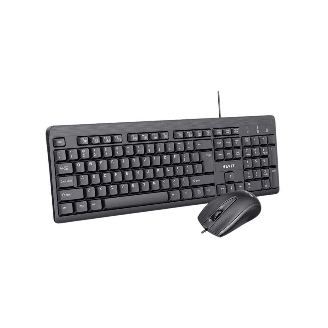 SUPRICOM-COMBO-TECLADOMOUSE-HAVIT-KB611CM-USB-NEGRO COMBO TECLADO/MOUSE HAVIT KB611CM USB NEGRO - Imagen 1