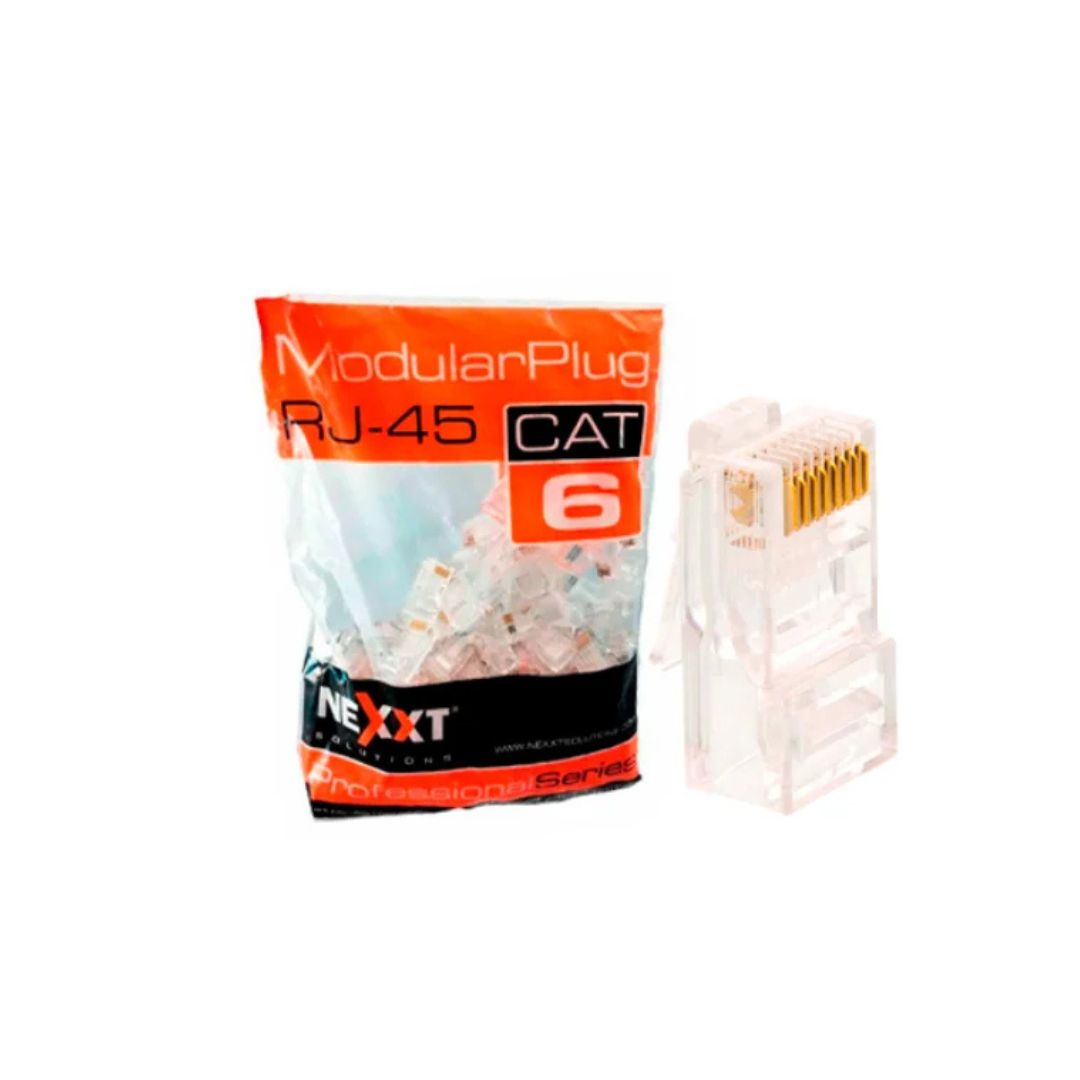 SUPRICOM CONECTOR MODULAR RJ45 50U CAT6 (100 BAG ) MPN AW102NXT04 NEXXT HOME AW102NXT04 CONECTOR MODULAR RJ45 50U CAT6 (100 BAG) MPN: AW102NXT04 NEXXT HOME - Imagen 1