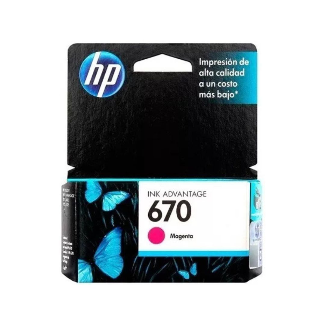 SUPRICOM Cartucho hp 670 magenta CZ115AL Cartucho de Tinta HP 670 Magenta Original - Imagen 1