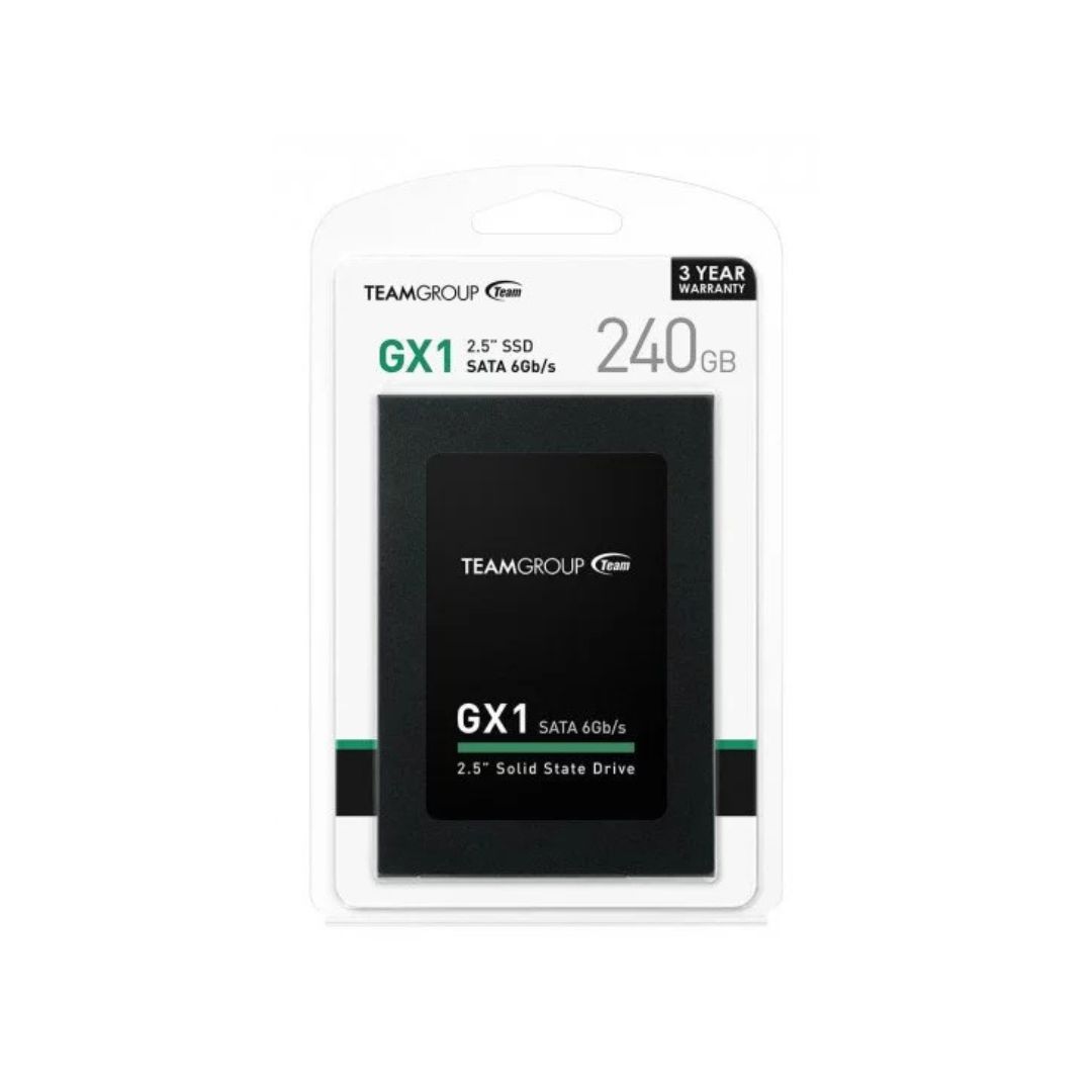 SUPRICOM DISCO DURO SSD TEAM 2.5 SSD SATA3 GX1 240GB T253X1240G0C101 SSD Team Group GX1 240GB – 2.5" SATA III (T253X1240G0C101) - Imagen 1