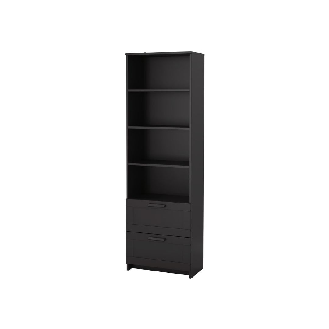 SUPRICOM ESTANTES DE 4 DIVISIONES Y DOS GAVETAS BRIMNES 190cm x 60cm x 35cm black IKEA40301223 ESTANTES DE 4 DIVISIONES Y DOS GAVETAS BRIMNES 190cm x 60cm x 35cm black - Imagen 1
