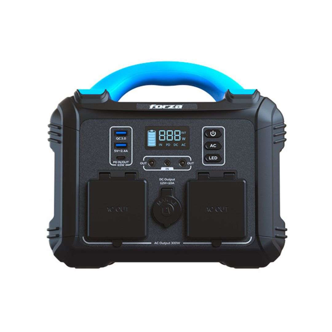 SUPRICOM-FORZA-FPP-T300-PORTABLE-POWER-300W-2AC6DC-3.75V-UP120FOR10 GENERADOR ELÉCTRICO DE BATERÍAS FORZA LMFP DE 300W 2AC/6DC 3.75V - Imagen 1
