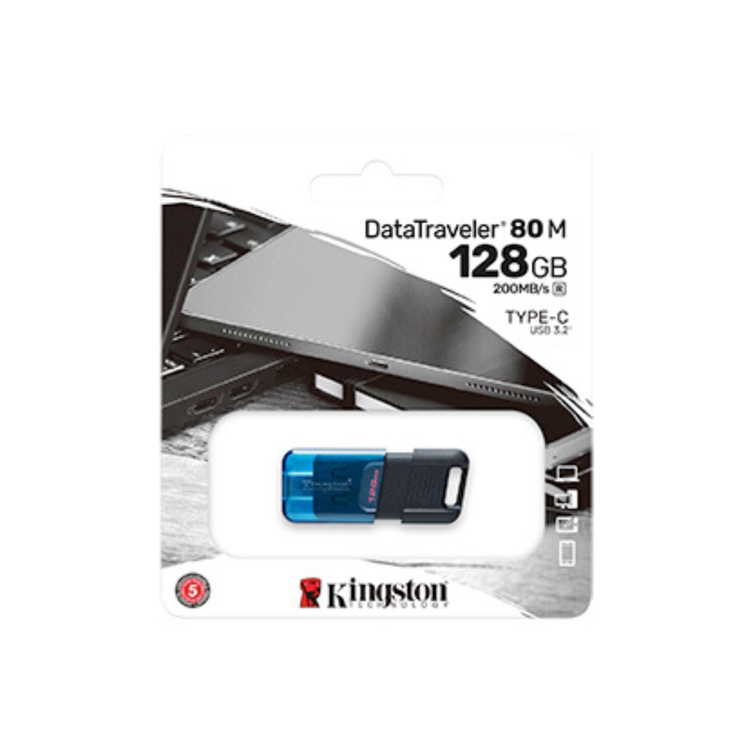 SUPRICOM PENDRIVE USB TIPO C KINGSTON DATATRAVELER DT80M128GB PENDRIVE USB TIPO C KINGSTON DATATRAVELER DT80M/128GB - Imagen 1