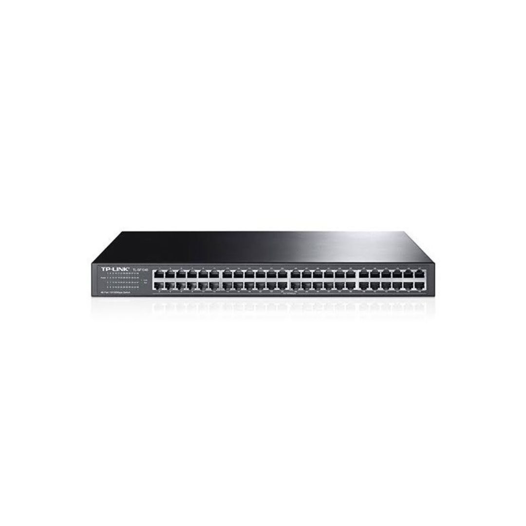 SUPRICOM SWITCH 48 PORTS 10100M TP-LINK TL-SF1048 Switch TP-Link TL-SF1048 – 48 Puertos 10/100Mbps Rackmount - Imagen 1