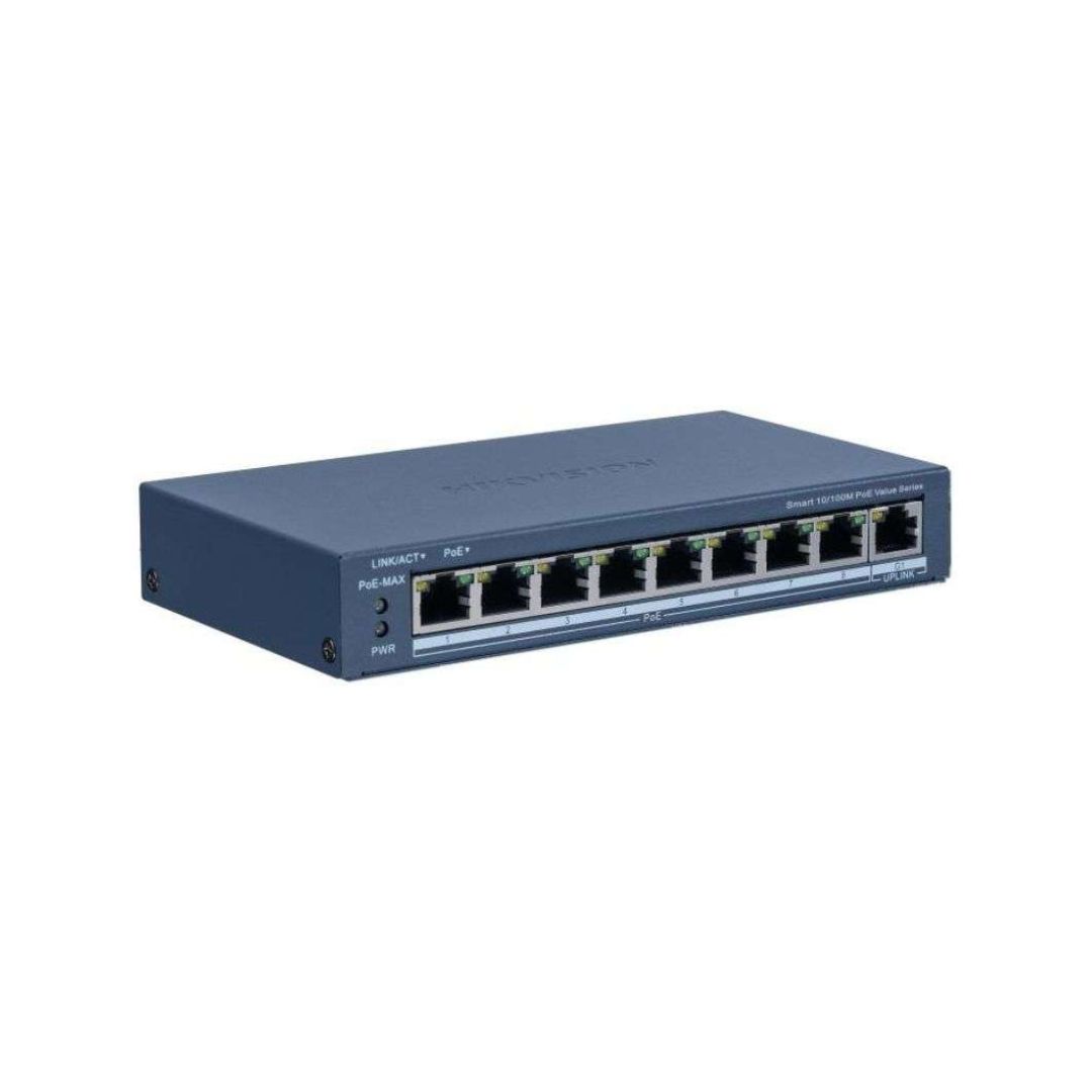 SUPRICOM Switch hikvision poe 8 puertos ds-3e1309p-ei DS-3E1309P-EI SWITCH HIKVISION POE 8 PUERTOS DS-3E1309P-EI - Imagen 1