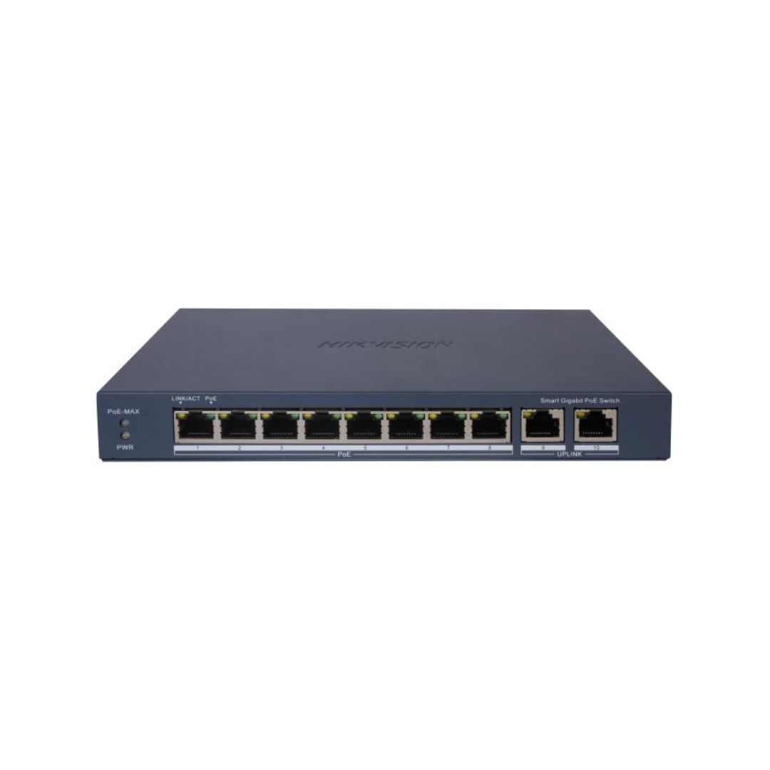 SUPRICOM Switch hikvision poe 8 puertos ds-3e1510p-ei DS-3E1510P-EI SWITCH HIKVISION POE 8 PUERTOS Gigabit DS-3E1510P-EI - Imagen 1