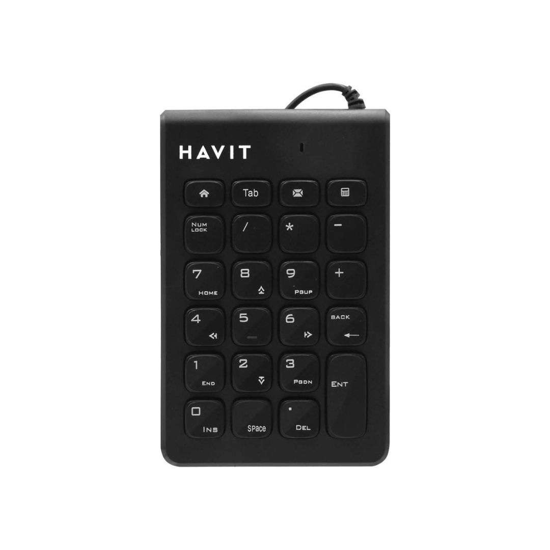 SUPRICOM-TECLADO-NUMERICO-USB-NEGRO-HAVIT-KB223 TECLADO NUMÉRICO USB NEGRO HAVIT - Imagen 1