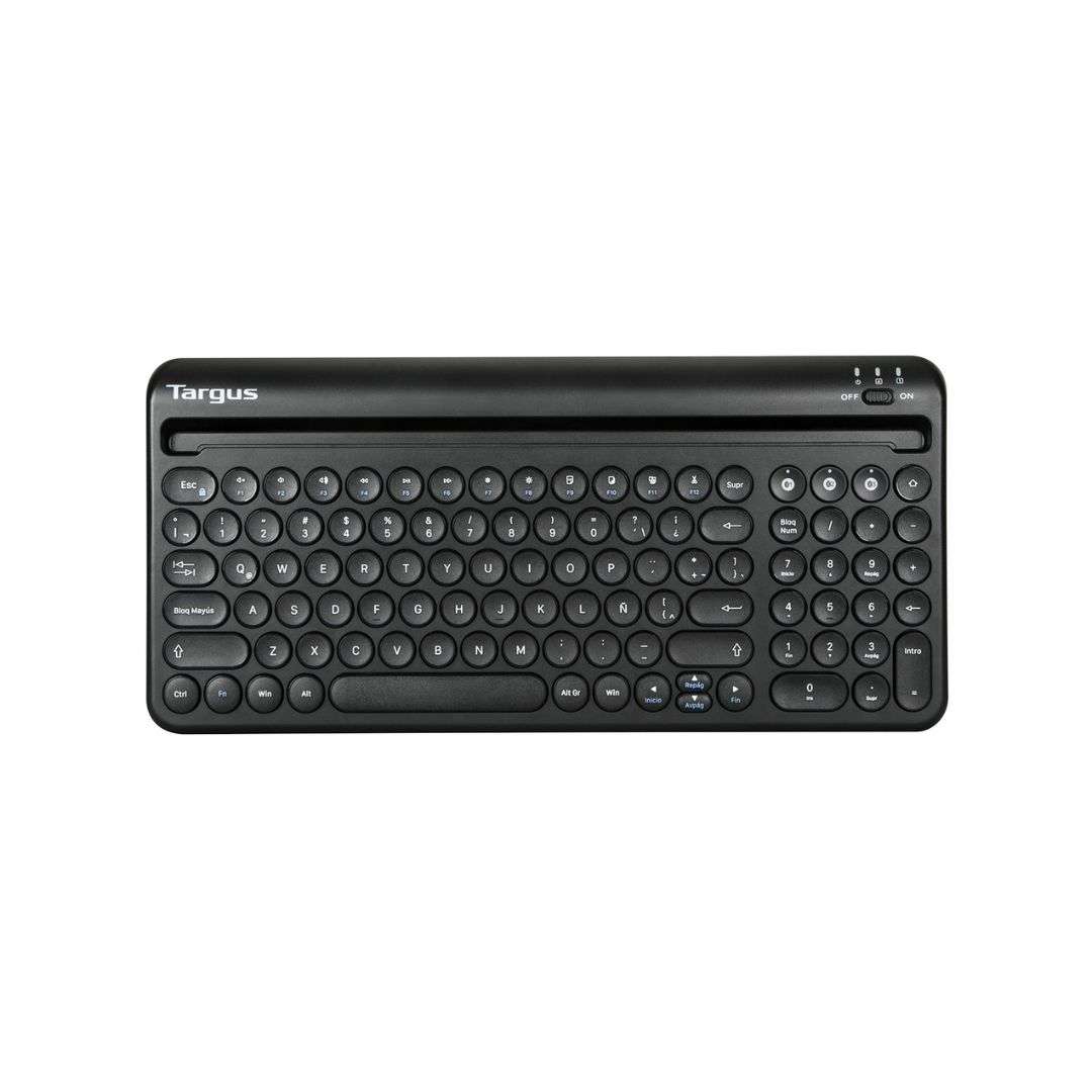 SUPRICOM-TECLADO-TARGUS-ESPANOL-MULTIDISPOSITIVO-CON-SOPORTE-PARA-TABLET-Y-CELULAR-ANTIMICROBIAL-AK867ES TECLADO ESPAÑOL MULTIDISPOSITIVO CON SOPORTE PARA TABLET Y CELULAR ANTIMICROBIAL TARGUS - Imagen 1