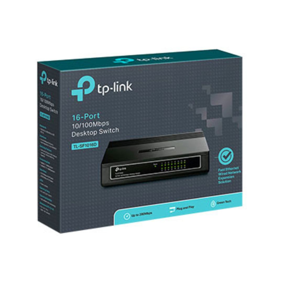 SUPRICOM TP-LINK SWITCH 16 PUERTOS 10100MBPS TL-SF1016D Switch TP-Link TL-SF1016DS – 16 Puertos 10/100 Mbps - Imagen 1