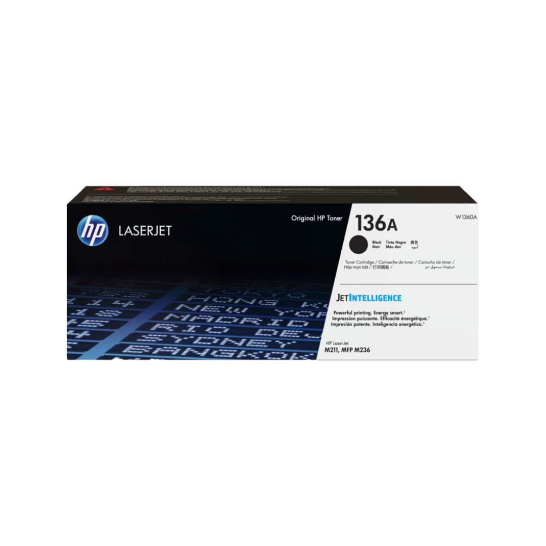 SUPRICOM Toner hp 136a negro original W1360A Cartucho de tóner original HP LaserJet 136A, Negro - Imagen 1